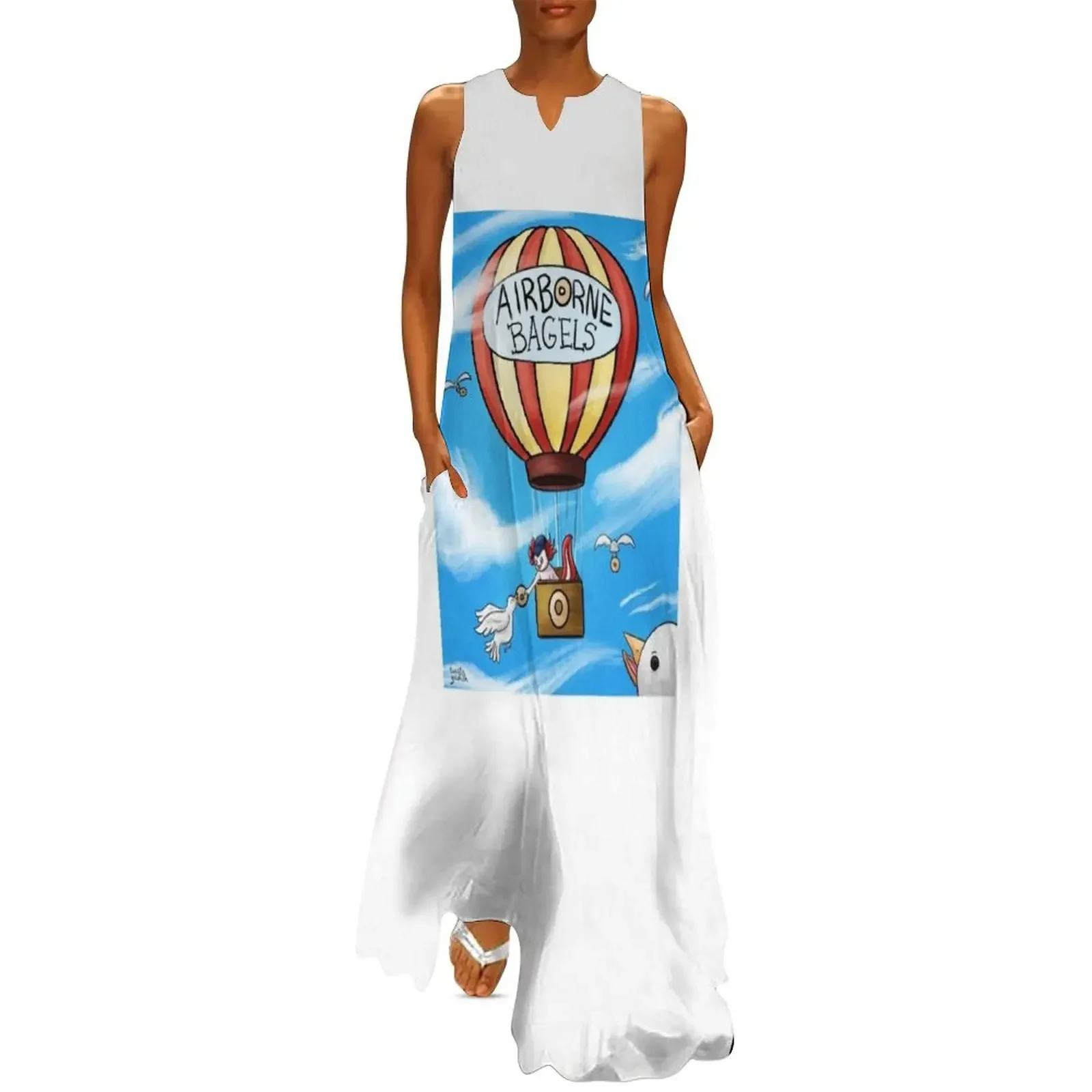 

Axel Otl's Airborne Bagels Long Dress dresses with long sleeves dresses ladies 2025 summer Cocktail of dresses Dress