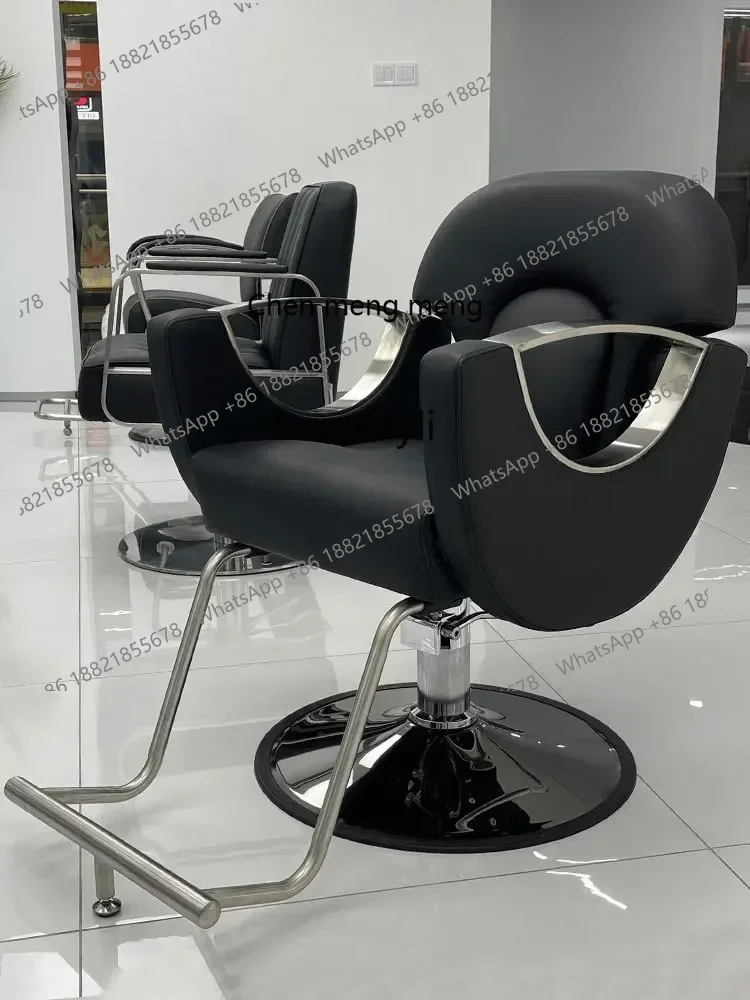

ss cn8350 ss 8350 New for Hair Salon Barber Chair Hair Salon Hair Cutting Chair Hot Dyeing Chair Stainless Steel Rotating Stool