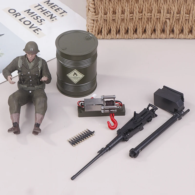 

JJRC C8815 обновленные детали прицеп солдатская лебедка пулемет масляный барабан оригинальные аксессуары для C8815 аксессуары для обновления радиоуправляемого автомобиля