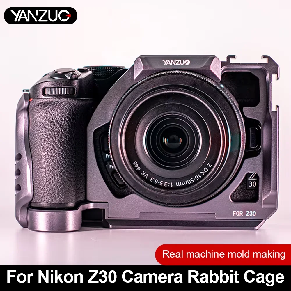 aluminum-alloy-z30-expansion-protection-frame-stable-shooting-quick-release-board-for-nikon-z30-handle-accessories-camera-cage