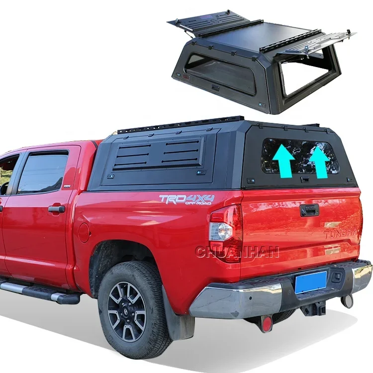 Custom 4x4 Waterproof Steel ram1500 canopy Hardtop Topper truck Aluminium canopy for Toyota tundra rocco tacoma dodge