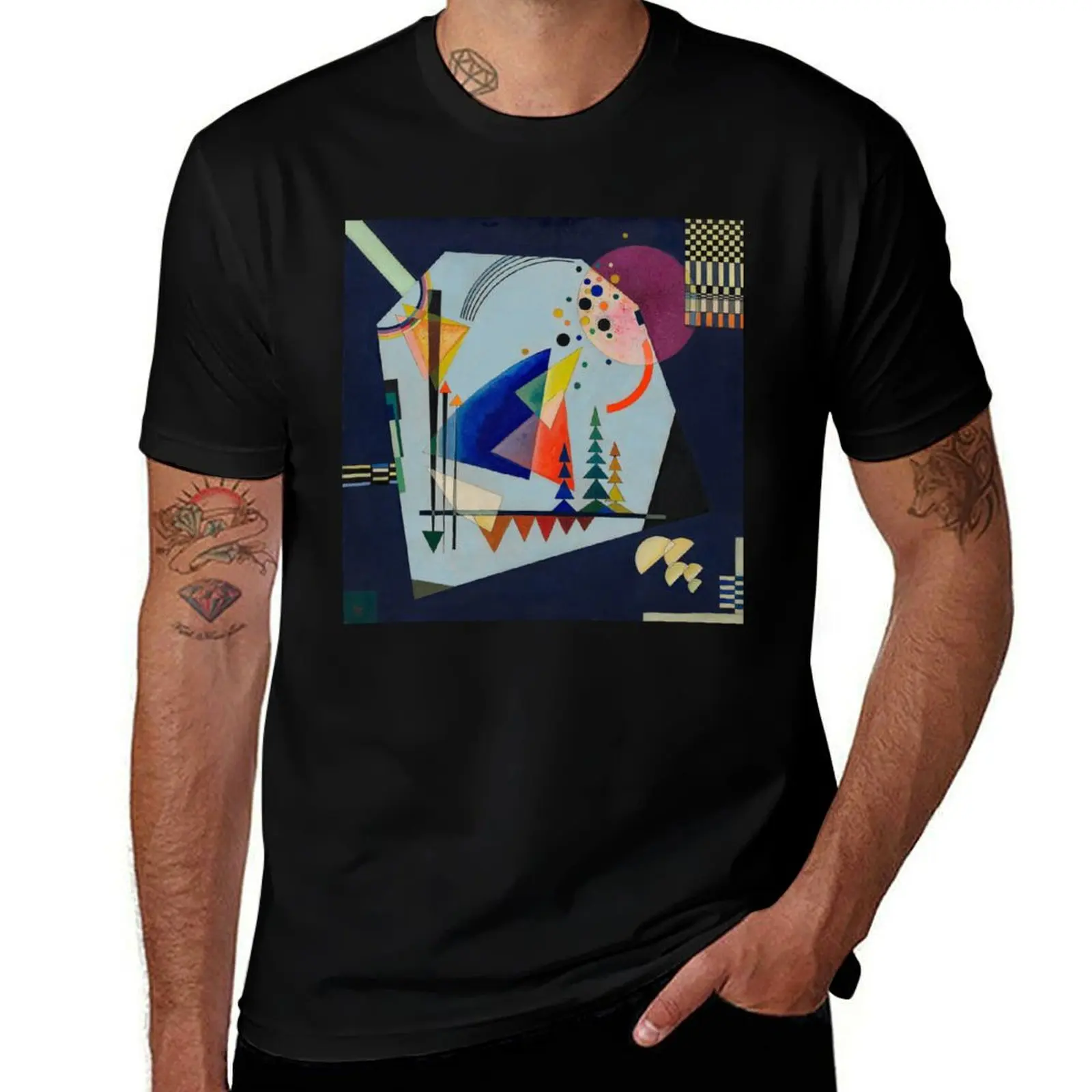 

t man t Kandinsky T-Shirt t graphic man dark shirts funny shirt graphic shirt Wassily Sounds Three humor