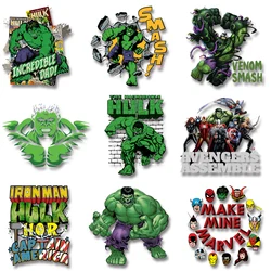 Movie Hulk Super Hero the Avengers Heat transfer stickers for t shirt Iron-on Transfers Thermal Stickers