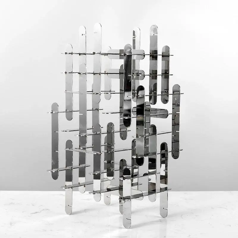 Building Block Frame Ornaments Creative Home Decor Items Living Room Desktop Decoration Accessories Modern Art Abstract Geometry