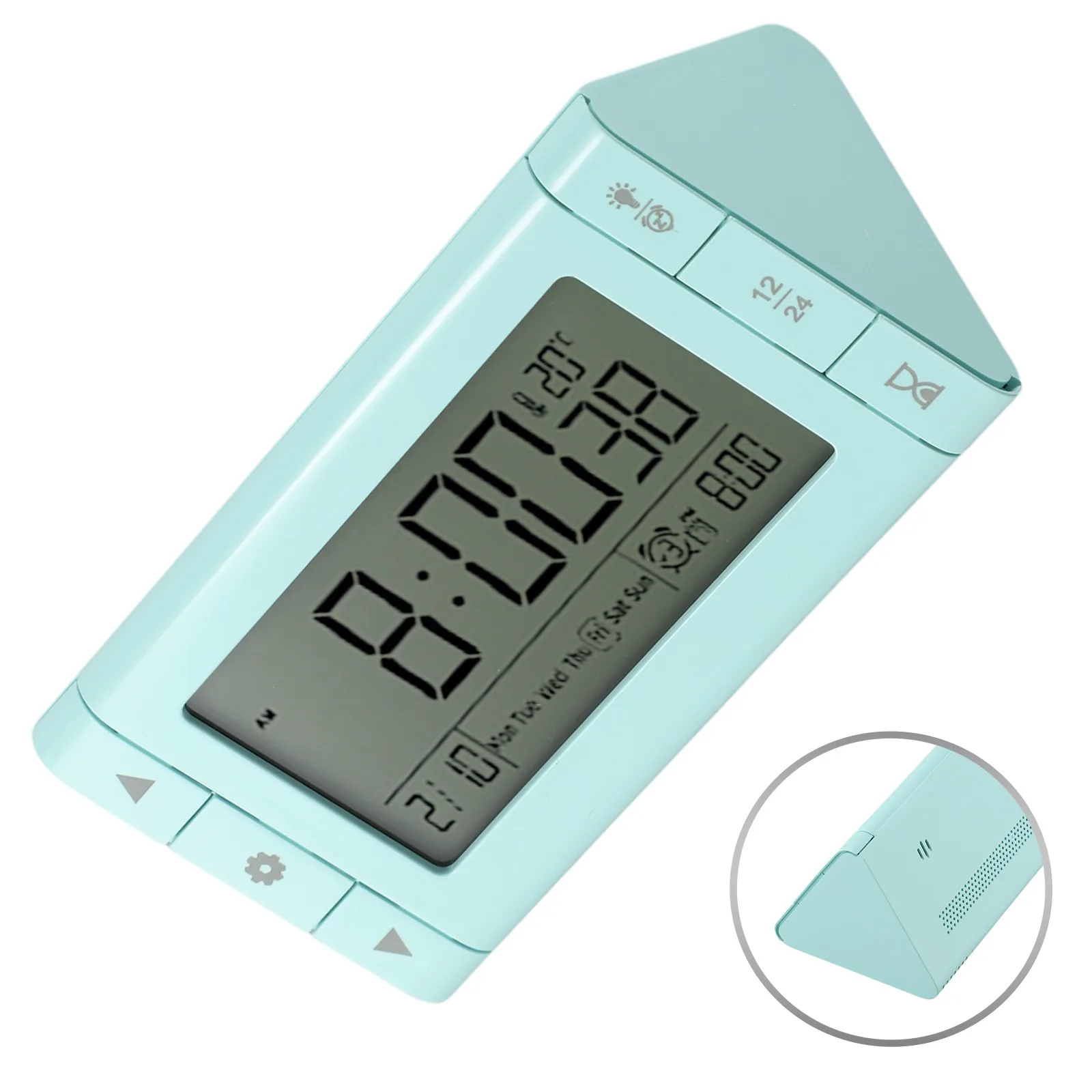 Night Light Clock Bedside Alarm Clock Accurate Temperature Display High-definition Screen Large Buttons Easy To Operate