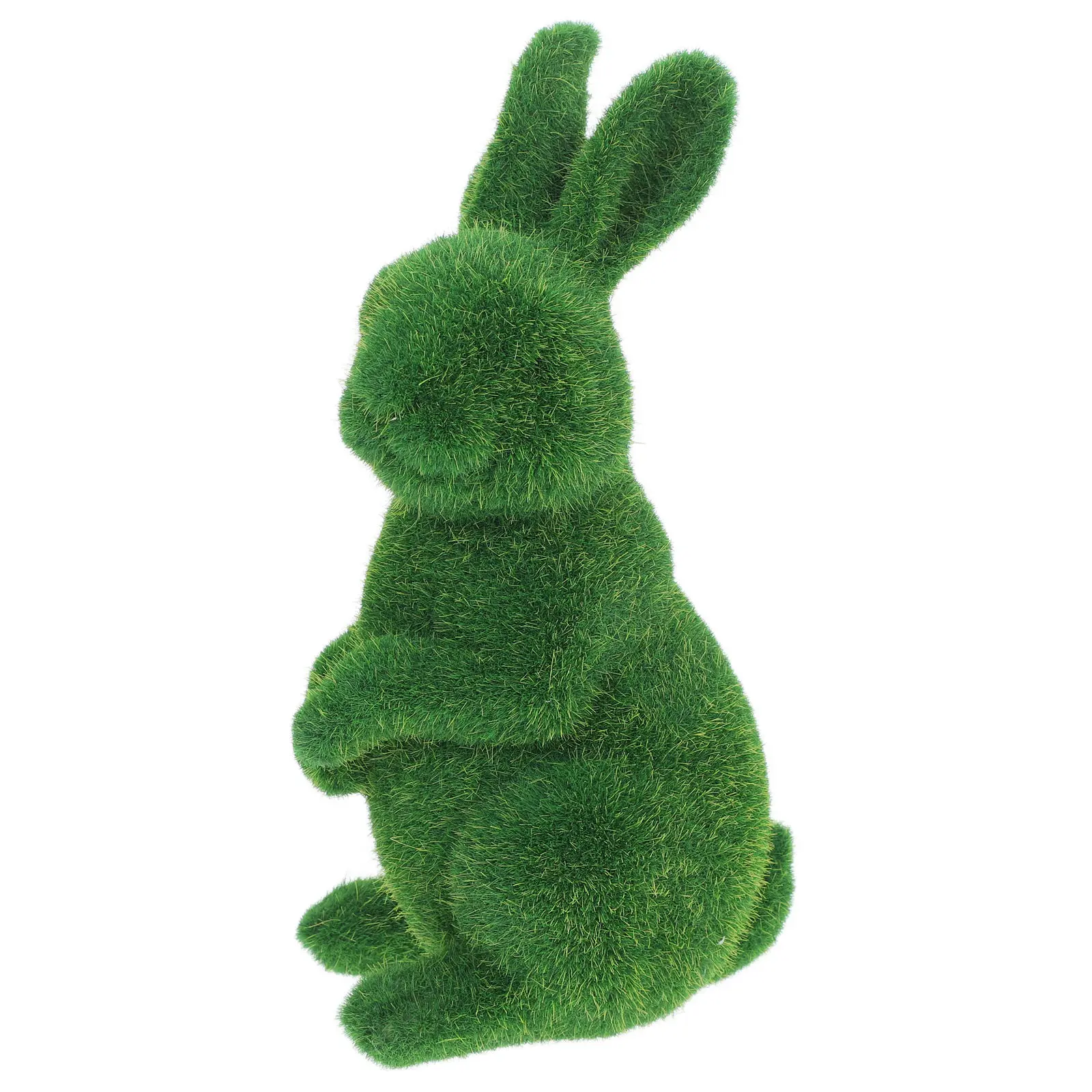 

Garden Lawn Bunny Decor Flocked Resin Rabbit Statue Outdoor Moss Bunny Ornament Artificial Moss Rabbit Garden Decoration