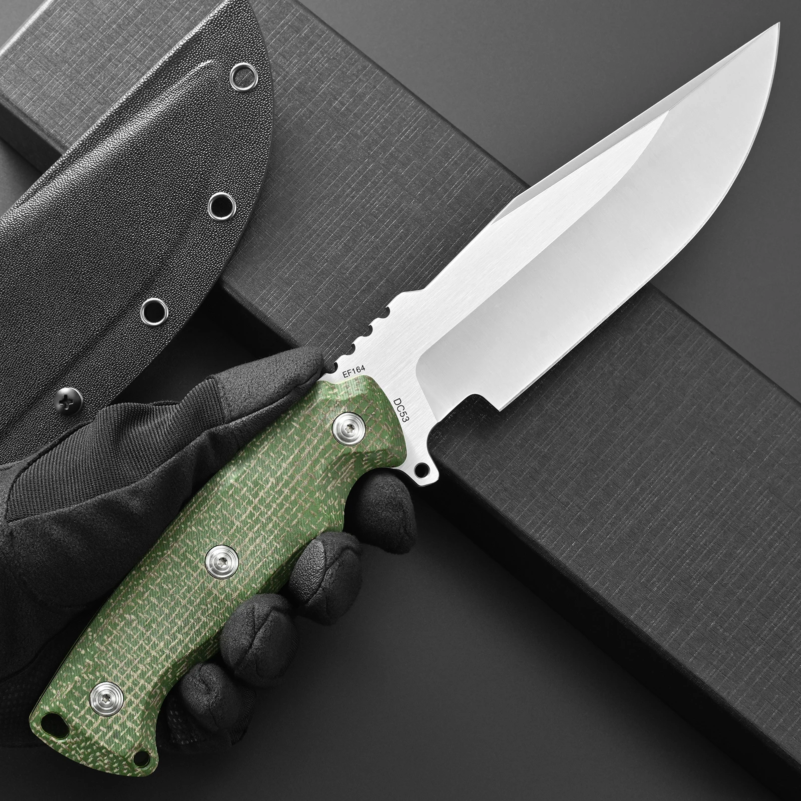 Eafengrow EF164 Fixed Blade Kn - đánh giá và giá Bushcraft Knife Fixed