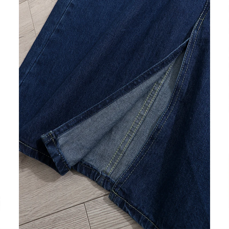 TIYIHAIatteignLongue Mi-mollet A-ligne Jupe Femmes Printemps Été Denim Jeans Vintage Denim XS-XL 2023 Nouvelle Mode