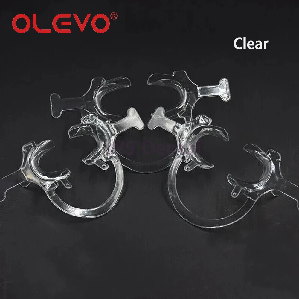 OLEVO Dental Mouths Opener C Type With Handle Plastic Intraoral Lip Cheek Retractors Oral Expand Spreaders Dentistry Materials