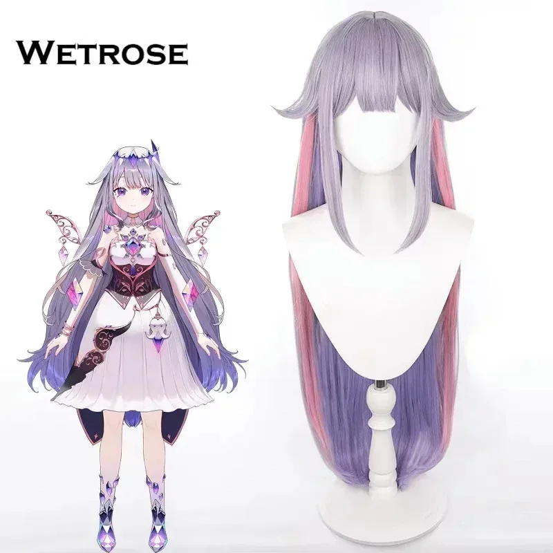 【Wetrose】متوفر في المخزون Koseki Bijou Biboo أزياء تنكرية Hololive EN 3rd Generation Advent Holo مجموعة كاملة من شعر مستعار Halloween Holo Vtuber
