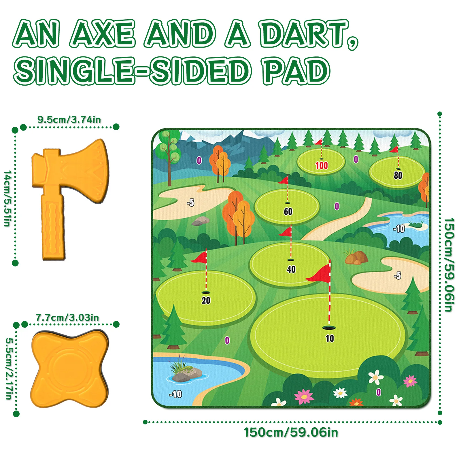 مجموعة ألعاب الرمي. لعبة رمي عائلية، مثالية للأطفال واللعب العائلي في الهواء الطلق، هدية عيد الميلاد المثالية