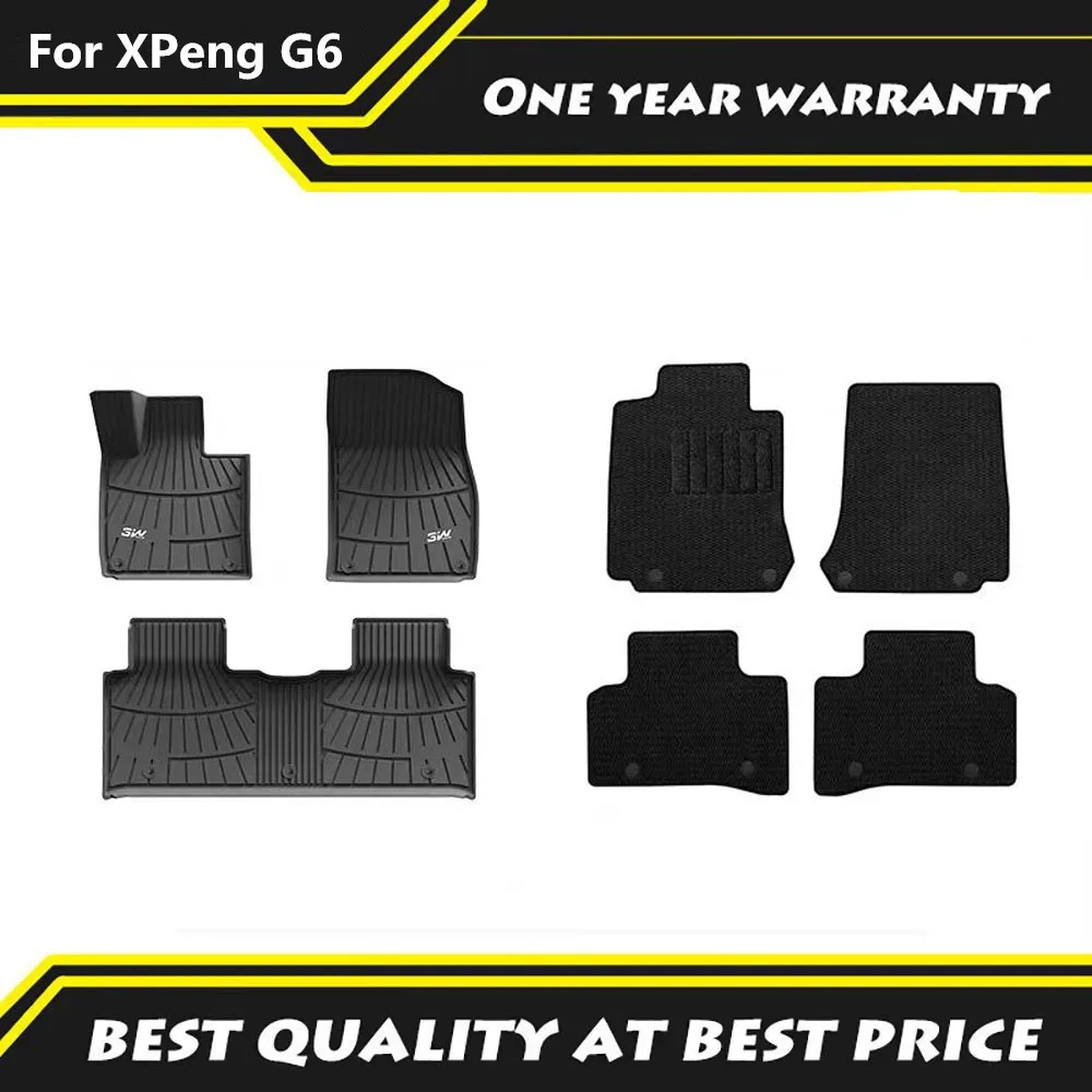 Fit For XPeng Xiao Peng G6 2023 2024 2025 3W Full TPE Foot Pad