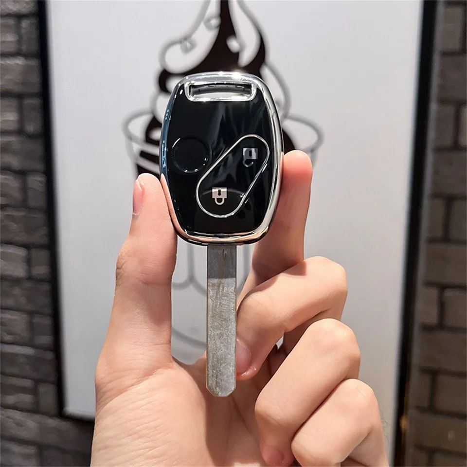 Full cover car key case For Honda Vezel city Civic 4d 2019 BR-V HR-VCRV Pilot Accord Jazz Jade Crider Odyssey Car accessories