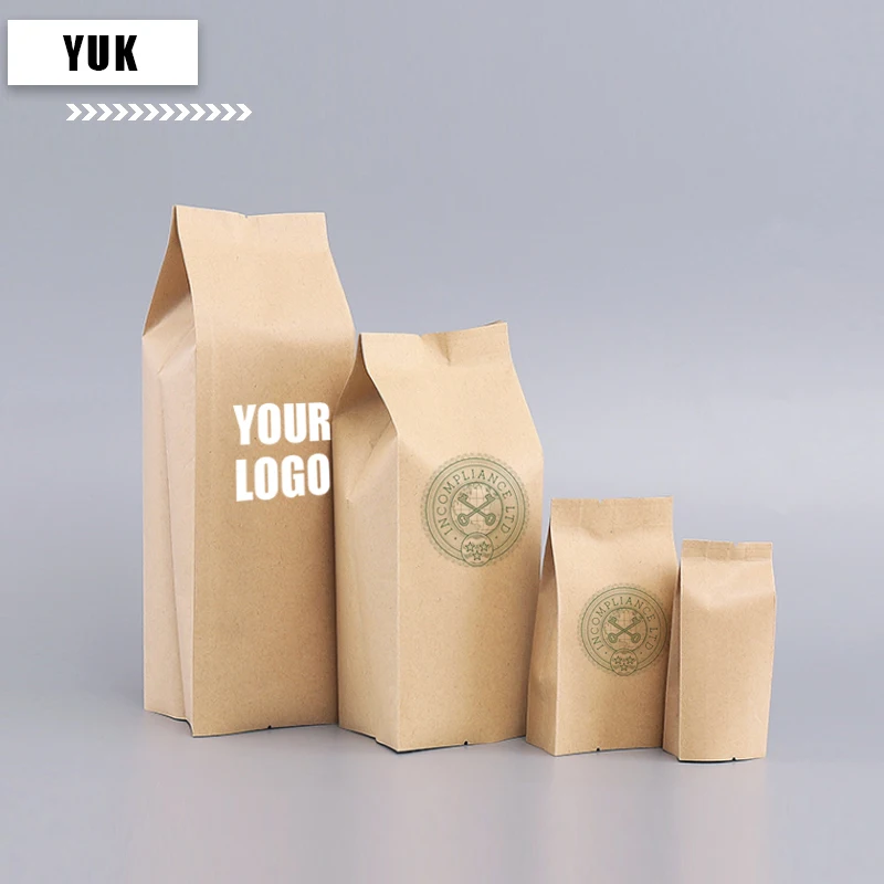 

Custom Printed Kraft Paper, Eight-Sided Heat Sealing Bag, Tea Dry Fruit Pouch