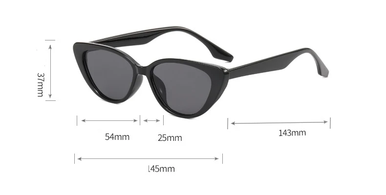 Neue Vintage Damen Cat-Eye-Sonnenbrille Retro-Brille Sommerbrille für Frauen – Detail 6