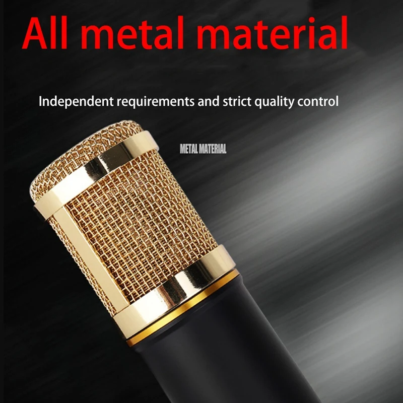 Bm-800 Condenser Microphone Recording Karaoke Microphone 3.5 Mm Wired Recording Microphone For Computer Studio Pc