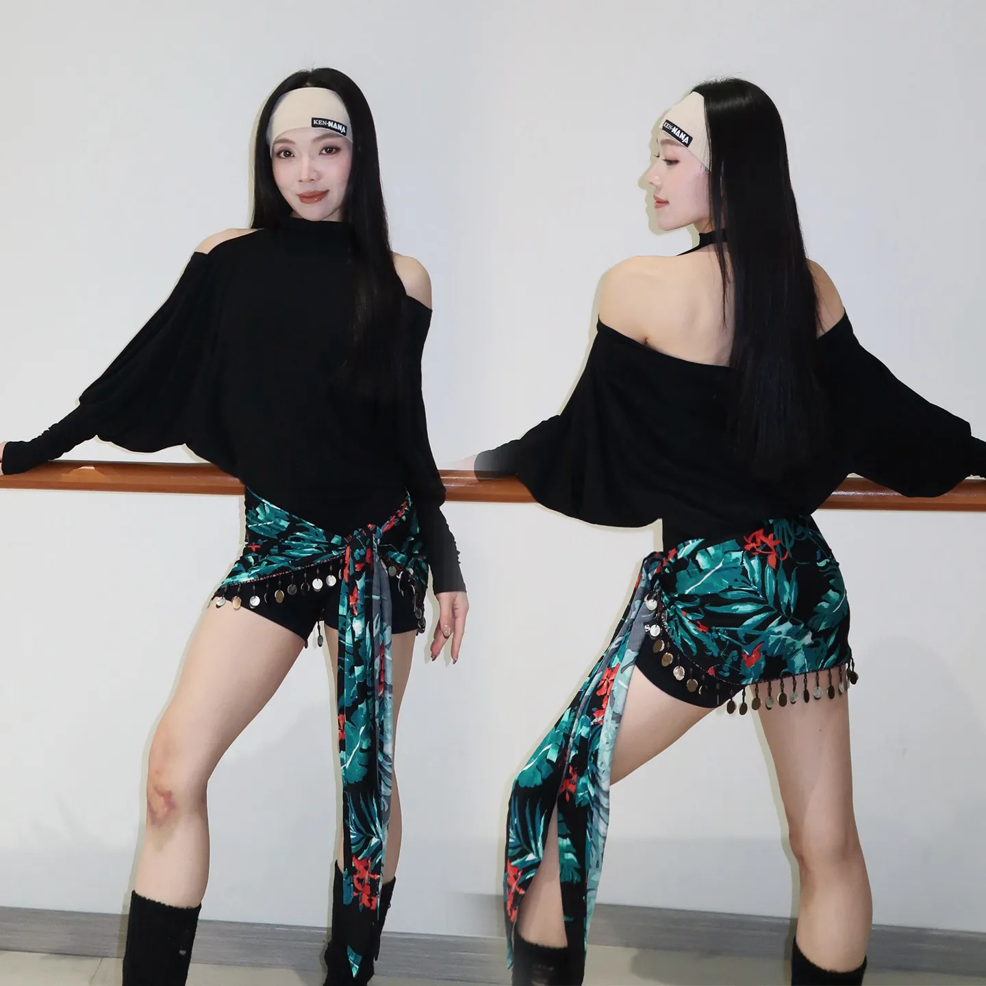 

Высококачественный сексуальный топ с открытой спиной и рукавами «летучая мышь» для латинских танцев для взрослых женщин, танго, чача, самба, профессиональная тренировочная одежда для современных танцев