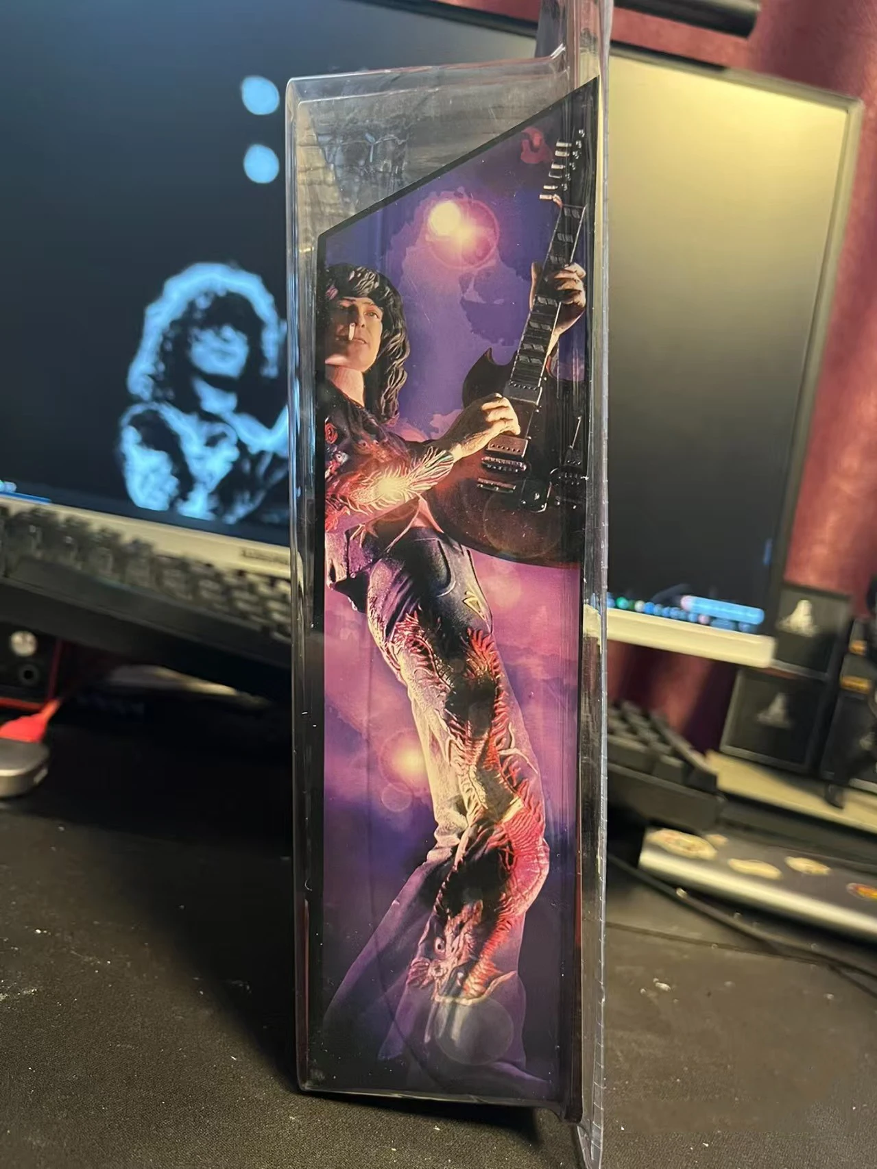 شخصية جيمي بيج 7 بوصة Led زيبلين زوسو NECA 2006 كلاسيك بيري شخصيات الحركة النادرة عازف الجيتار الأسطوري