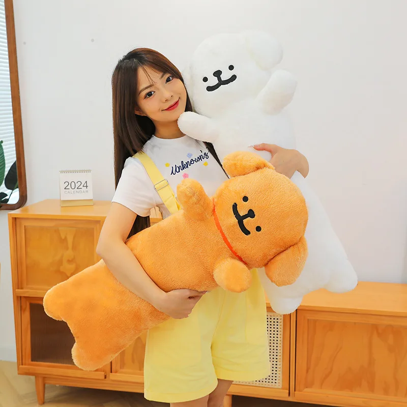 100cm Long Kawaii Line Dog Doll Pillow Ins Style Office Lunch Pillow Children'S Sleeping Pillow Children'S Comfort Holiday Gift