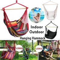 Portable Soft Garden Home 120KG Fabric Garden Hanging Chair Swing Seat Hammock Chair Hammock Swings Hanging Hammock