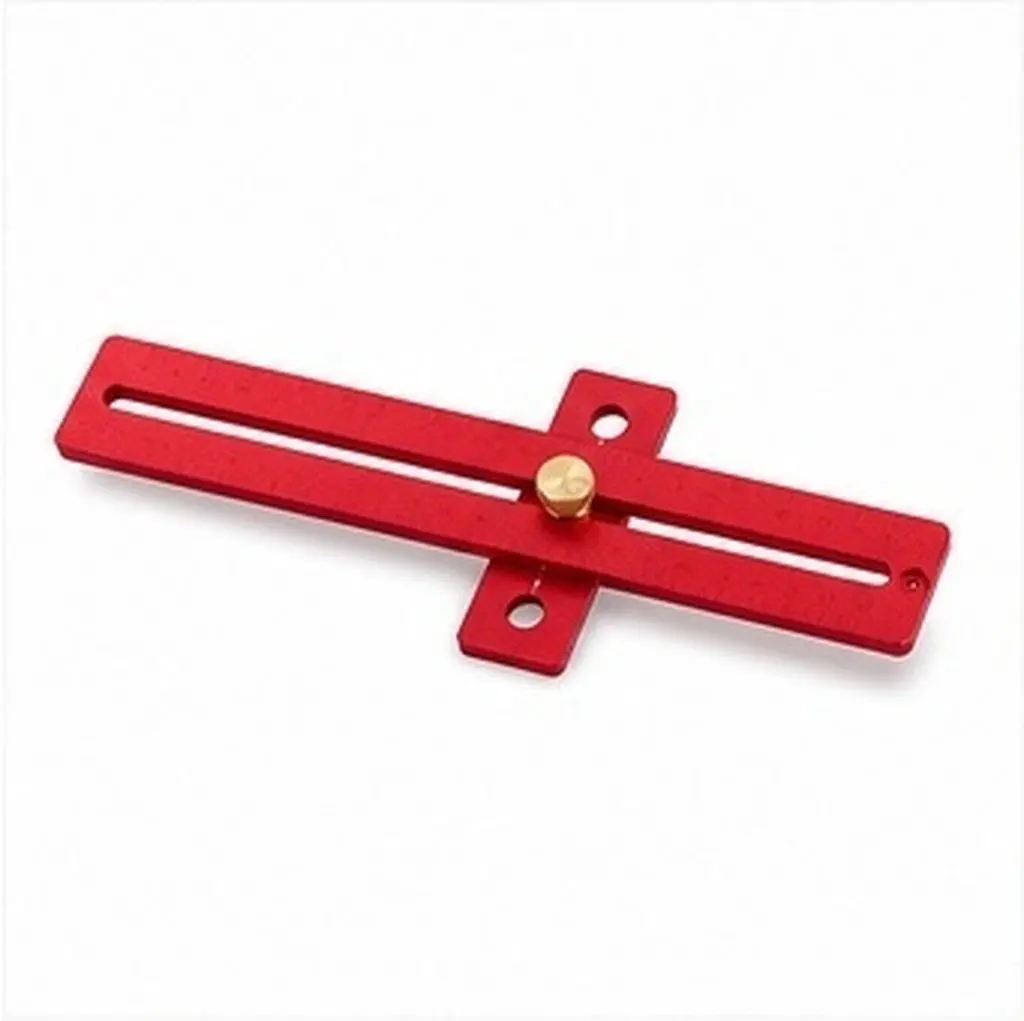 Heavy Duty Aluminum Alloy Marking Carpenter Ruler with Clear Scale Graduations Adjustable Positioning Block Manual Measuring