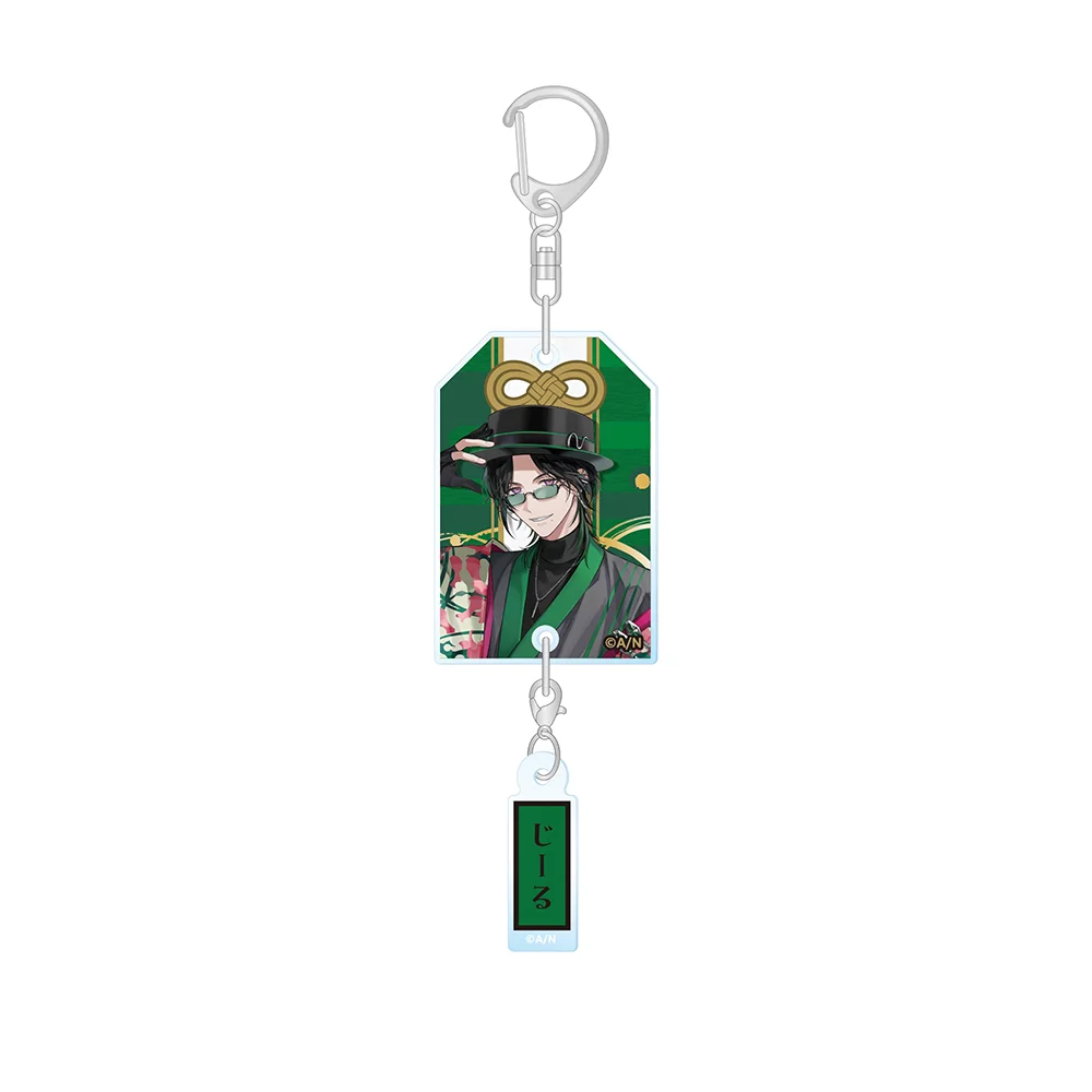 Nijisanji Zeal Ginjoka Freodore Seible Kaelix Debonair Official HD Acrylic Keychain Bag pendant anime goods Bag Charm Fans Gifts