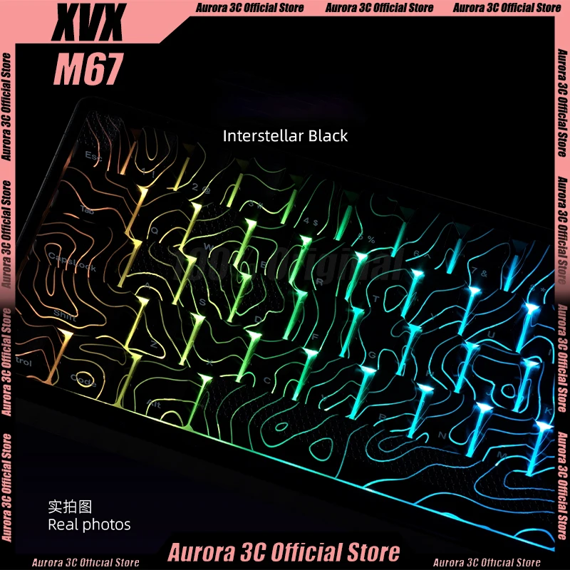 

Xvx M67 Mechanical Keyboard Contour Keycaps Single Mode Wired Keyboard Gamer Keyboard Esports Hot Swap Esports Gaming Keyboards