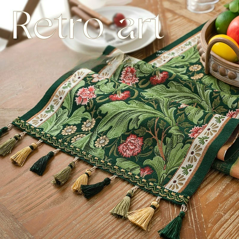 NEUE Teetischdecke, wasserdicht, amerikanischer Vintage-Stil, umweltfreundlicher Tischläufer, Heimdekoration für Couchtische