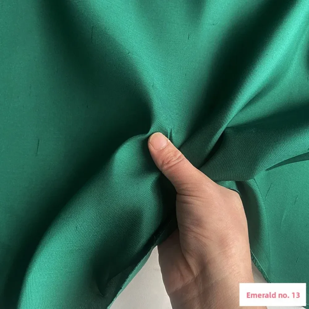 

Solid Color Atural Mulberry Silk Dupion Fabric for Comfortable DIY Sewing Dress Shirt Coat Hug Pillow Clothing Fashion Cloth