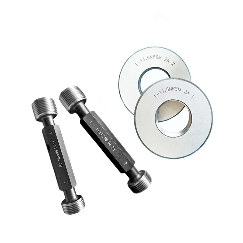 Npsm Cylindrical Screw Master Ring Gage Go and No Go Thread Ring Gauge: 1/8~6 Npsm Thread Pitch Gauge