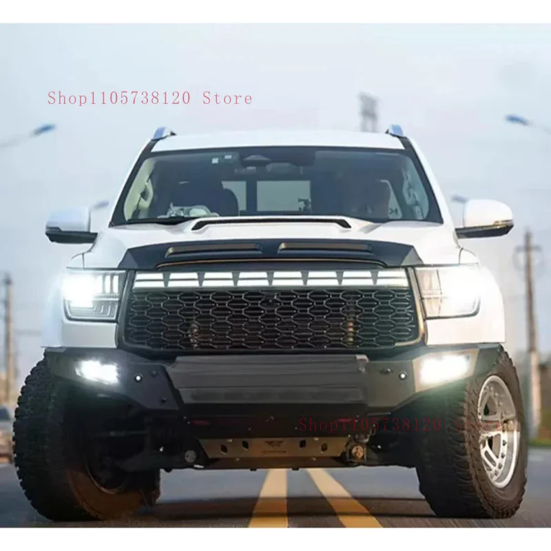 High Quality Ar Style Mangane Steel Front Engine Hood With Transparent Glass Cover Fit 0 Automobile Exter