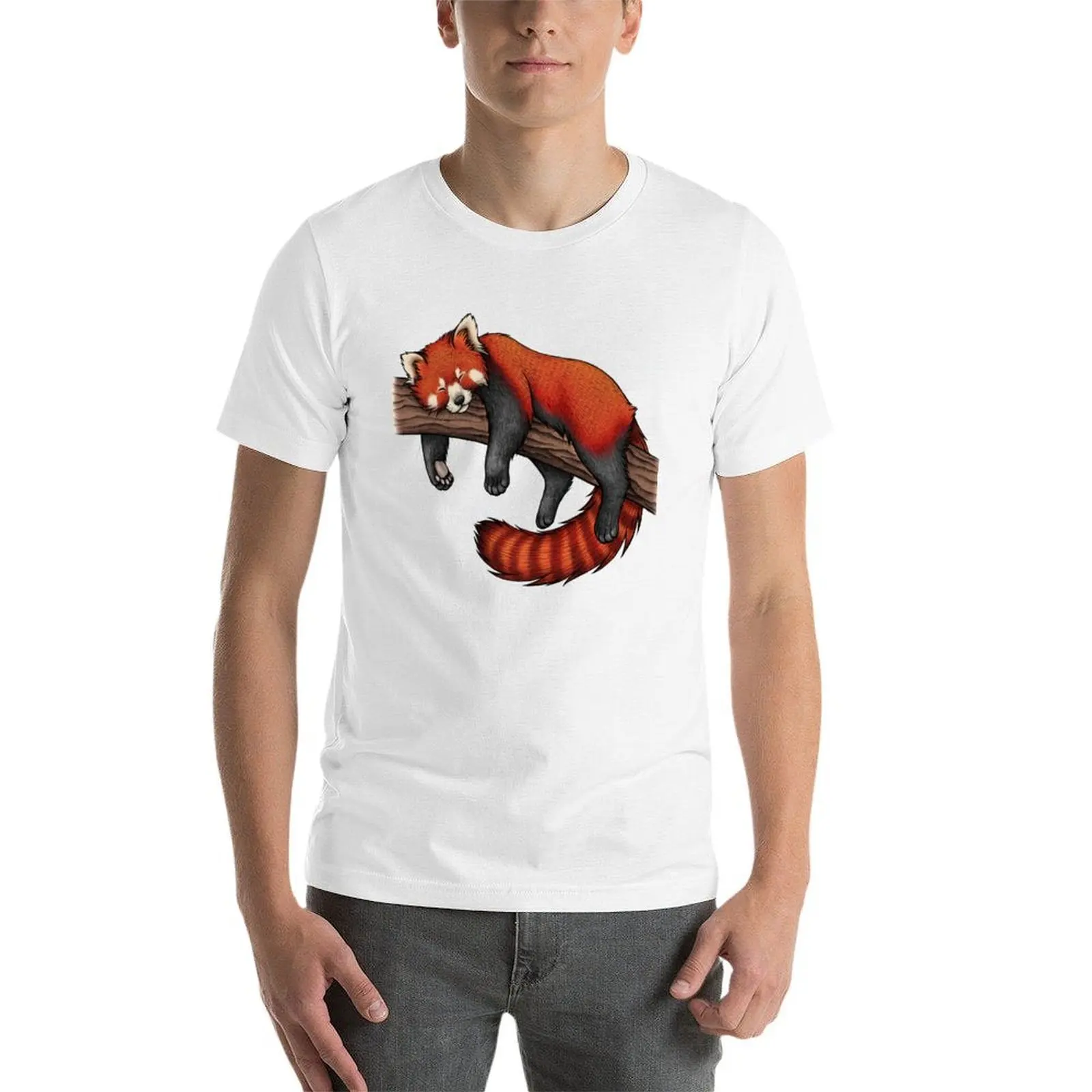 تي شيرت ريد باندا للرجال تي شيرت جرافيك تي شيرت رجالي مصمم تي شيرت #4