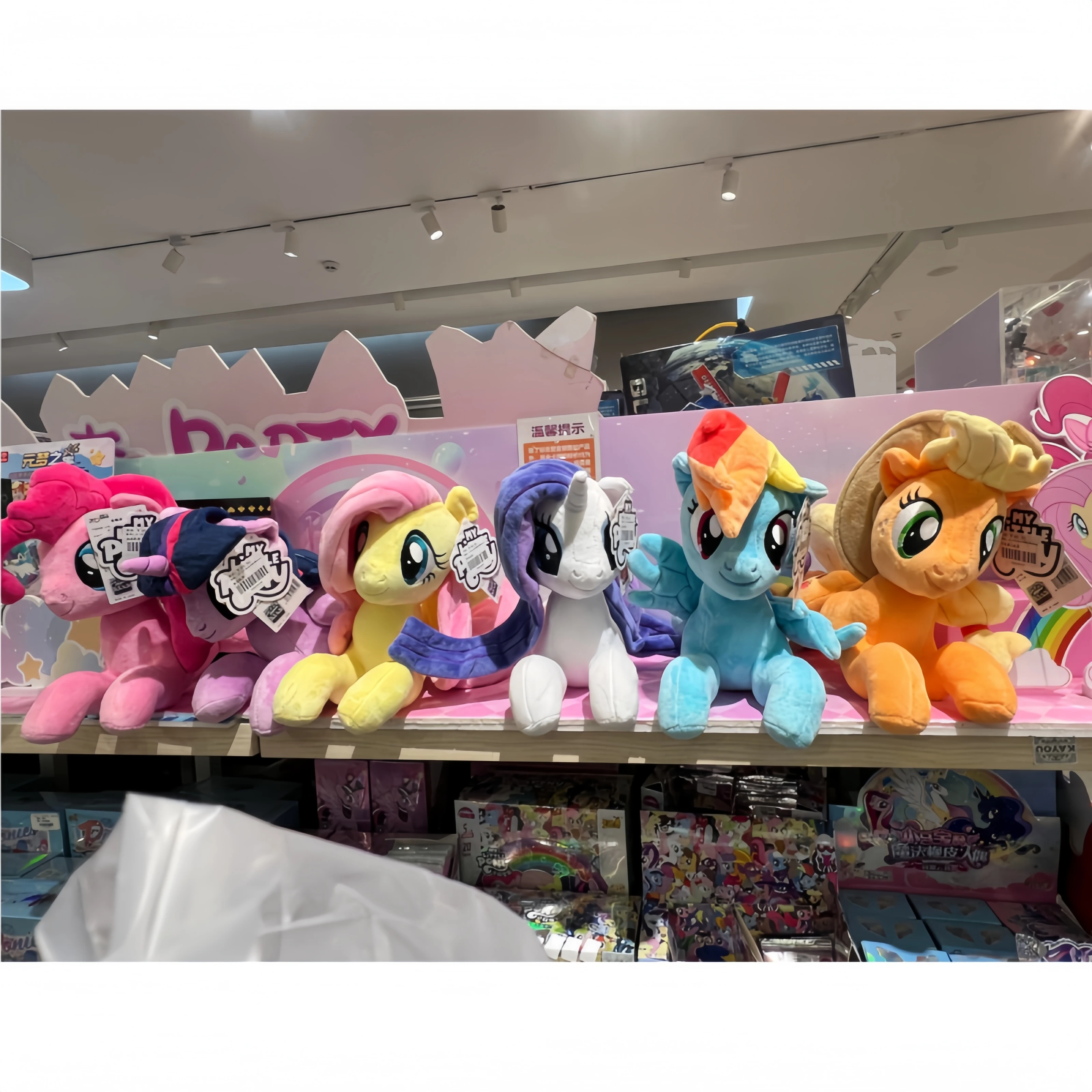 

Оригинальные плюшевые игрушки My Little Pony: Рэйнбоу Дэш, Эппл Джек, Рарити, Флаттершай, Пинки Пай. Милые аниме-куклы для декора комнаты, подарок для детей.