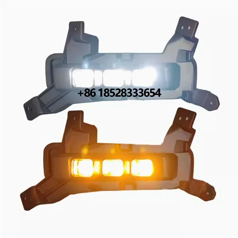 NEW ARRIVAL car led daytime running light for Haval Dargo 2023 2024 DRL with Turn Signal fog light driving Lamp headlights