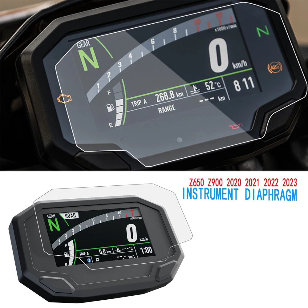 

For Kawasaki Ninja 650 Z650 Z900 2020 2021 2022 2023 Motorcycle Scratch Cluster Screen Dashboard Protection Instrument Film