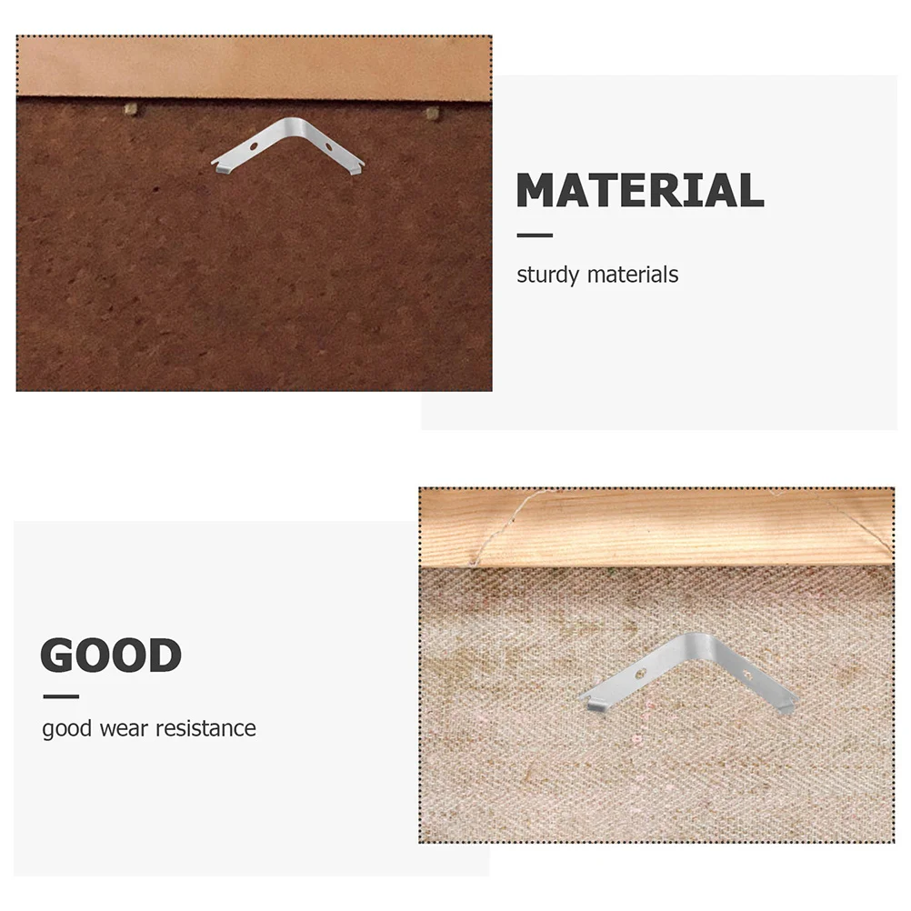 

100Pcs Invisible Frame Clips Strong Metal Spring Clips for Picture Frame Backing Framing Supplies Picture Hanging Hardware