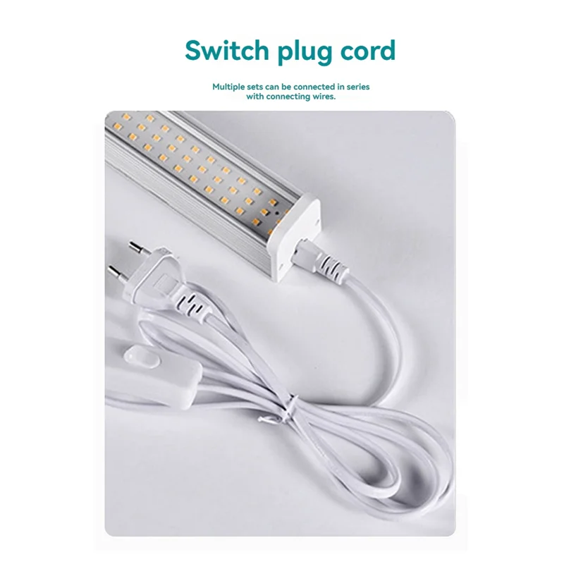 LICE-LED Lampu Pertumbuhan Tanaman Lampu Tumbuh untuk Tanaman Dalam Ruangan 25W Lampu Tanaman untuk Pengganti Bibit Mulai Benih Steker UE