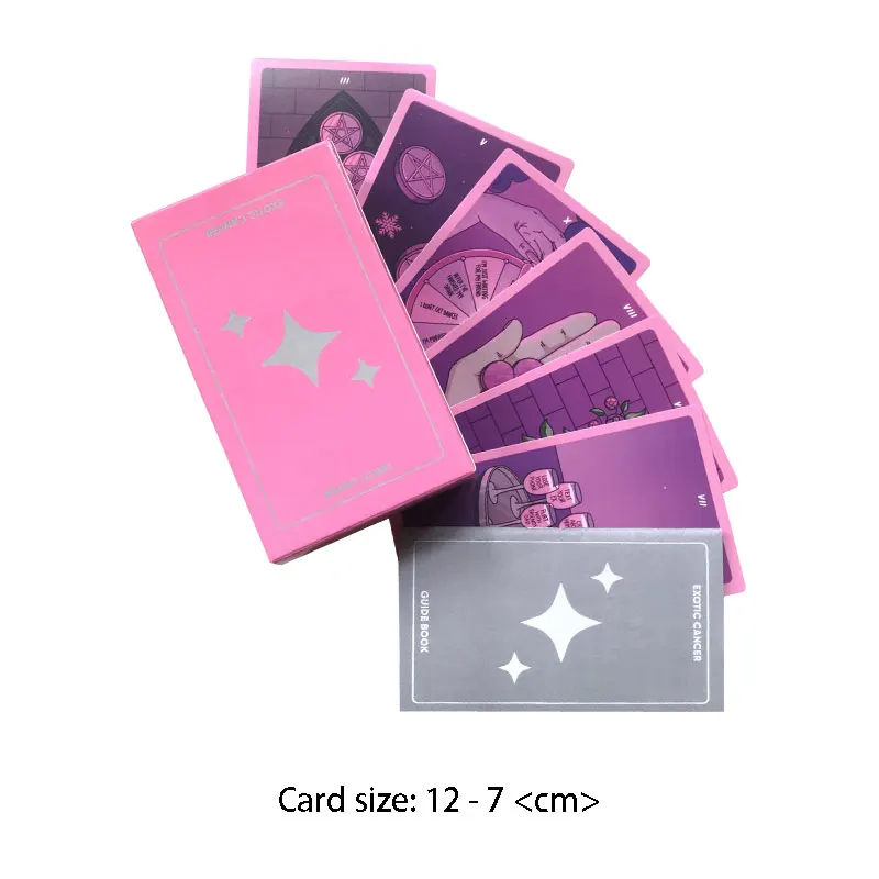 Hot sales 12-7 CM Deck:  Exotic Tarot Oracle Card Fate Divination Prophecy Card Family Party Game Toy Tarot