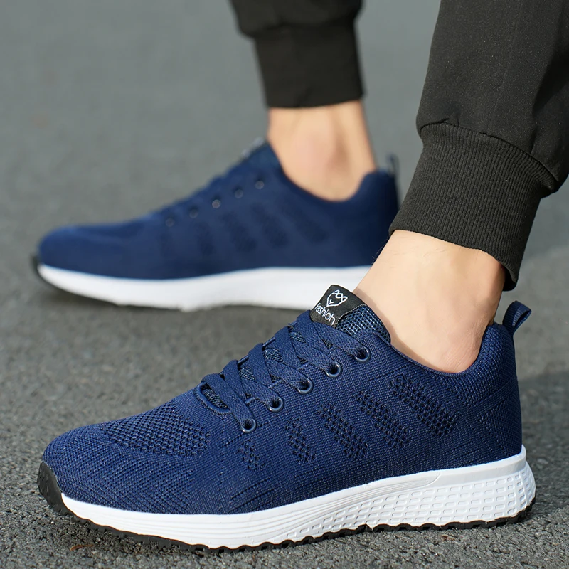 Men's and Women's Running Shoes 2024 New Breathable Casual Shoes Outdoor Shallow Mouth Lightweight Walking Shoes Mesh Lacing Sho