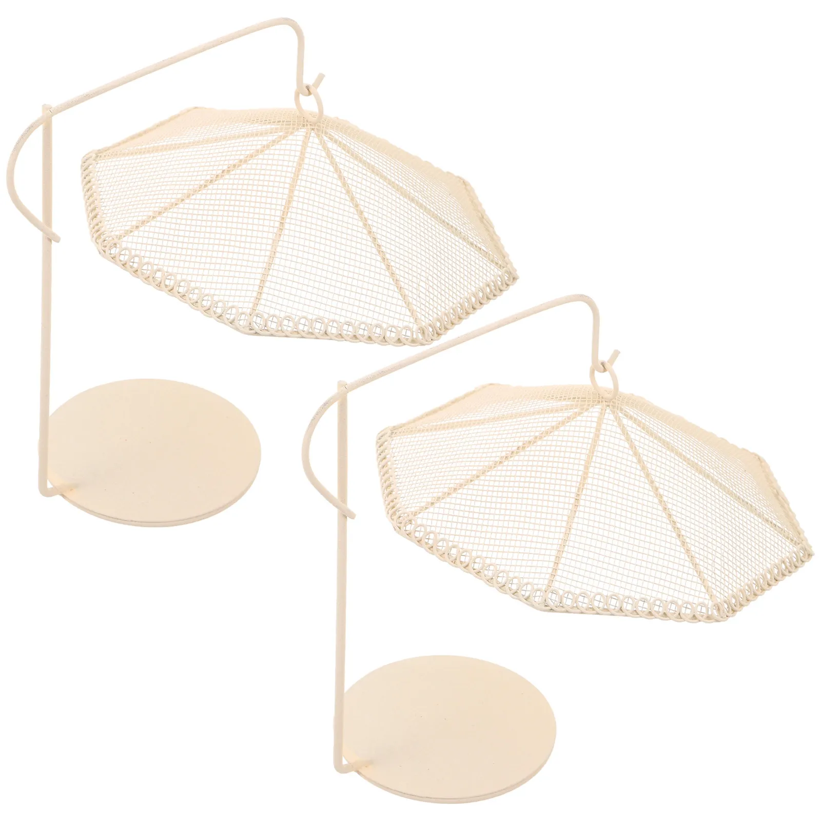 

Sturdy Iron Mini Parasol Dollhouse Garden Accessory Fairy Garden Sunshade Miniature Patio Umbrella Micro Landscape Decor