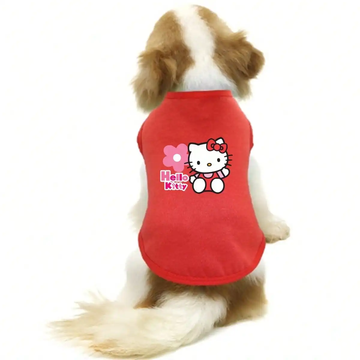 Immagine 5: 1 pezzo di costume morbido e traspirante per cani da compagnia, pullover per animali domestici, gilet stampato Hello Kitty