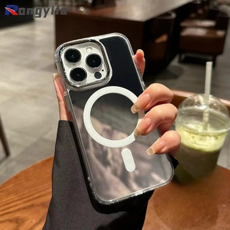 حافظة هاتف شحن مغناطيسية مرآة لهاتف Tecno Spark Go 1 2024 2025 30C 20 10 9 8C 7 7T Pro 6 5 Air Pop 9 5 LTE Pro Magsafe #5