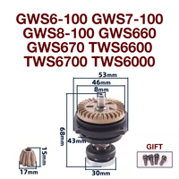 Gear Assembly Total for Bosch GWS6-100 7-100 8-100 GWS660/670 TWS6000/6600/6700 Angle Grinder Power Tool Accessories Replacement