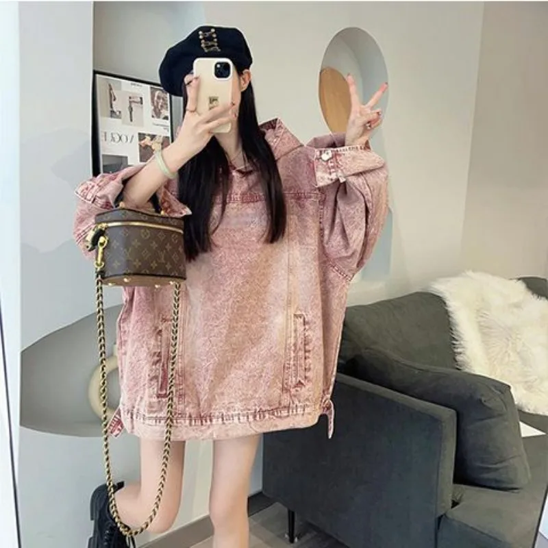 

Женские осенние джинсовые худи-пуловеры с капюшоном: свободный крой, дизайнерский стиль, трендовые, новые, удобные, минималистичные, повседневные, модные, шикарные