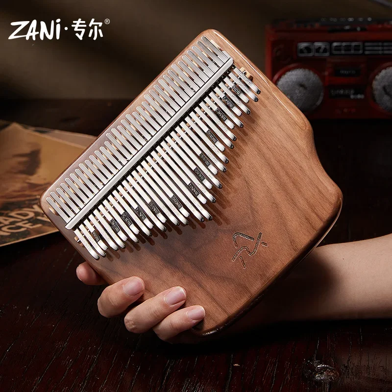 

Portable 34 Keys Kalimba Thumb Piano Veneer Beech Wood Kalimba Finger Piano Musical Instrument with Storage Box Music Lover Gift