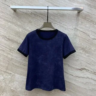 2024 Women's Clothing High quality simple and versatile T-shirt Spring Summer New No.31