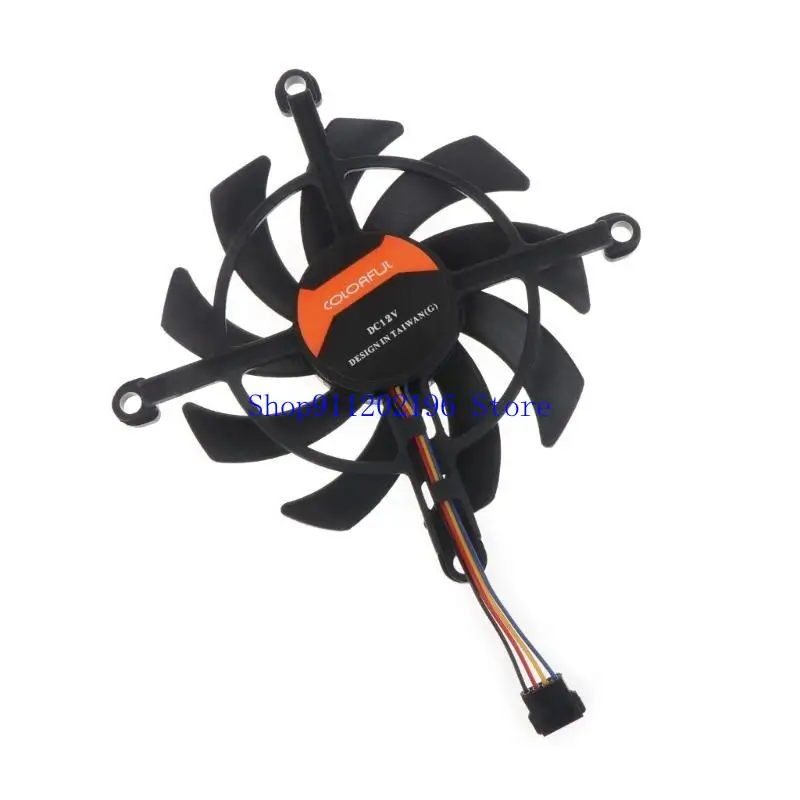 

P82A 1/2 шт. 75 мм 4-контактный вентилятор охлаждения видеокарты для цветных GeForce 3060 Ti RTX3060 12G V2 L-V VGA