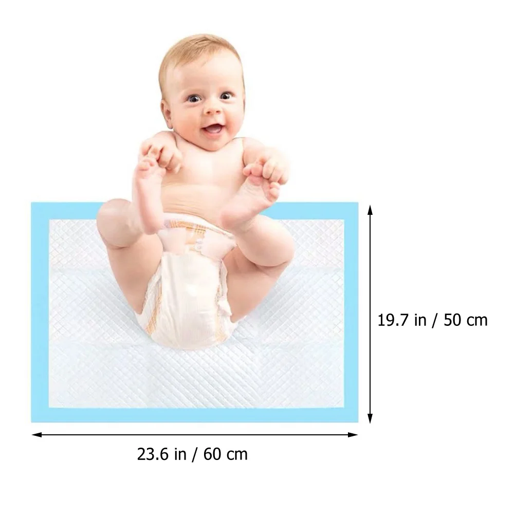 

Baby Shower Gifts 20pcs Disposable Changing Pads Waterproof Breathable Diaper Mats for Newborns Large Non Woven Bed Mat Travel