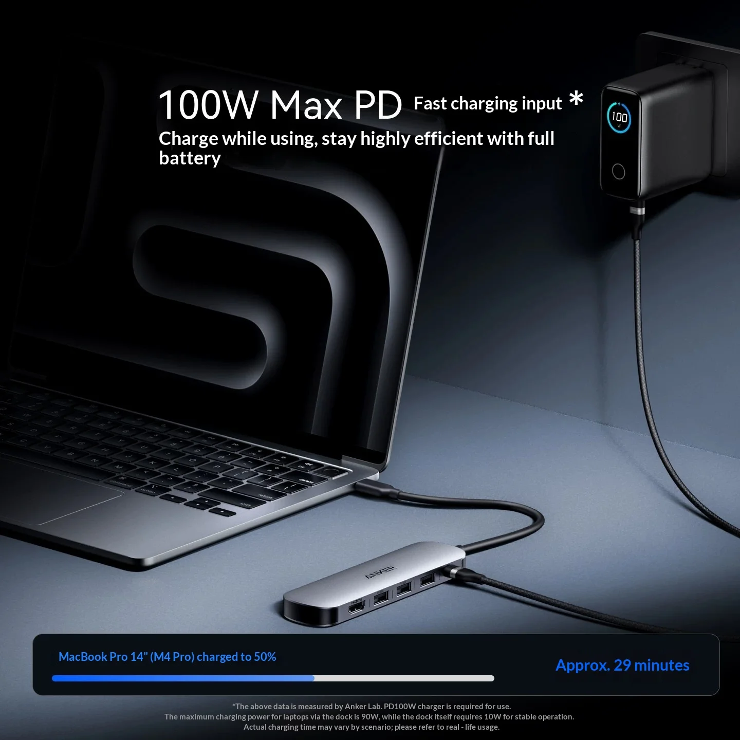 Anker USB-C 5-in-1 Multiport Hub Power Delivery Extension Adapter Multi Interface Docking Station for Laptop PC USB Flash Drive