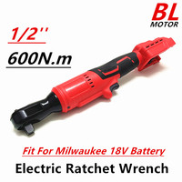 Fit For Milwaukee 18V Battery Brushless Electric Ratchet Wrench 1/2'' Cordless Removal Screw Nut Repair Handheld Power Tools